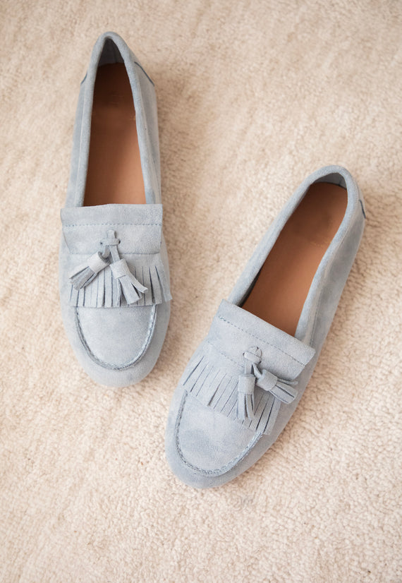 Soft Fringe Blue - Loafers