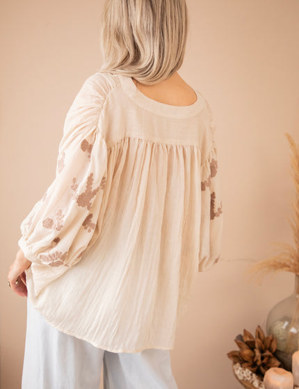 Bloomery Beige - Blouse
