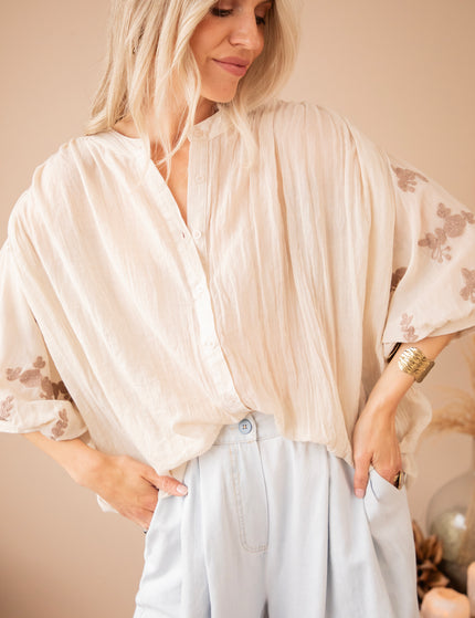 Bloomery Beige - Blouse