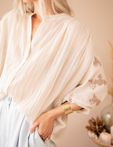 Bloomery Beige - Blouse