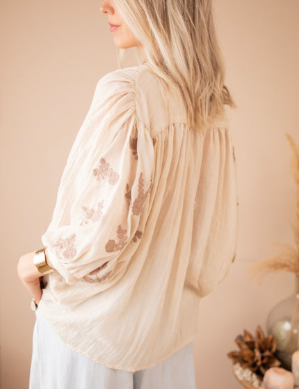 Bloomery Beige - Blouse