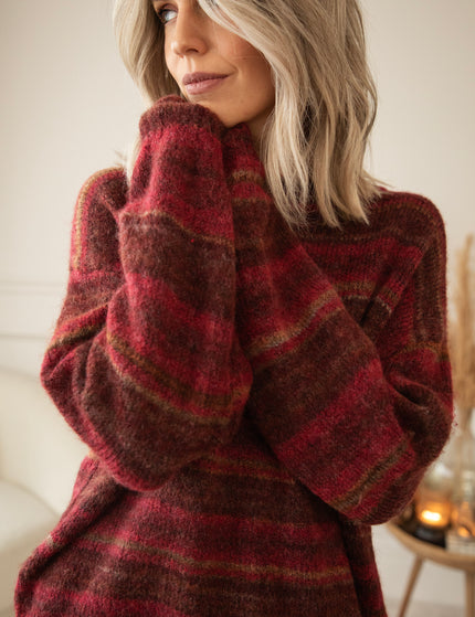 Pullover - Zazu Stripe - Magenta