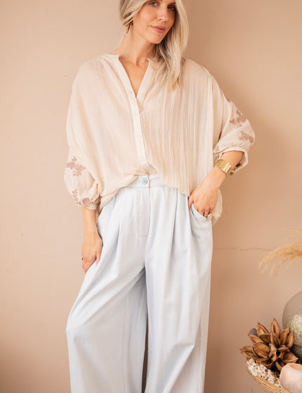Bloomery Beige - Blouse