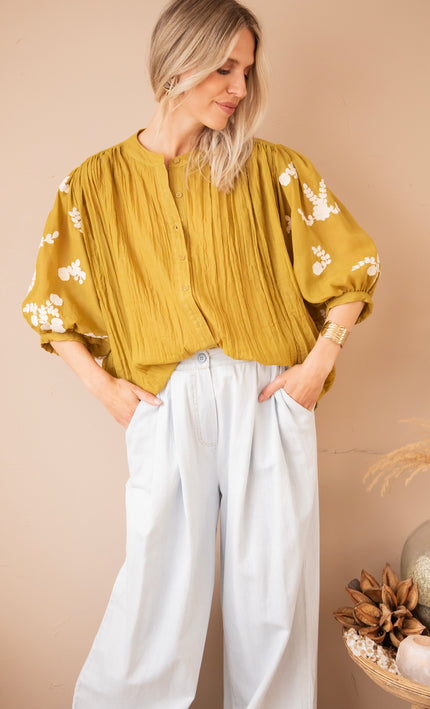 Bloomery Green - Blouse