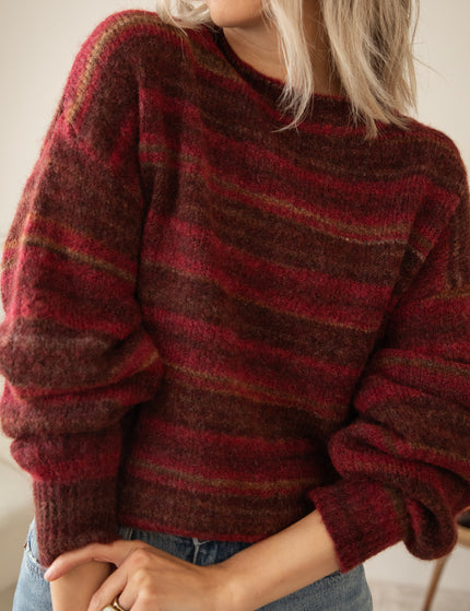Pullover - Zazu Stripe - Magenta