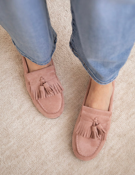 Soft Fringe Pink - Loafers