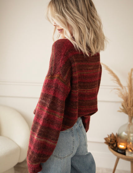 Pullover - Zazu Stripe - Magenta