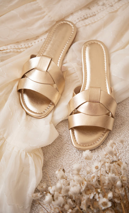 Strolling Straps Gold - Slippers 