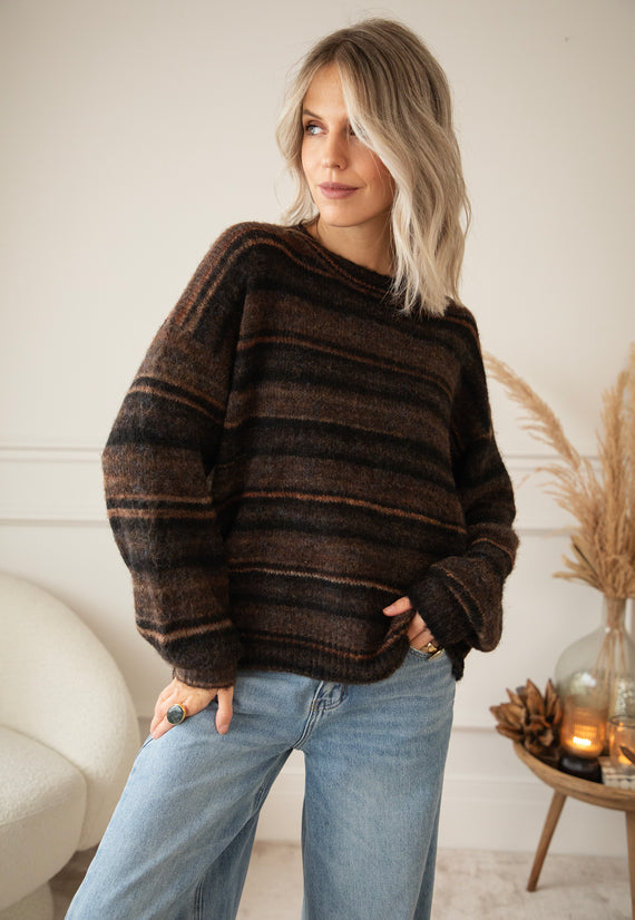 Zazu Stripe Black - Trui