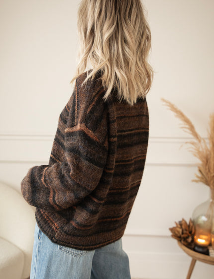 Zazu Stripe Black - Trui