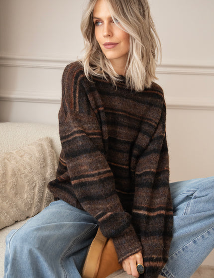 Zazu Stripe Black - Trui