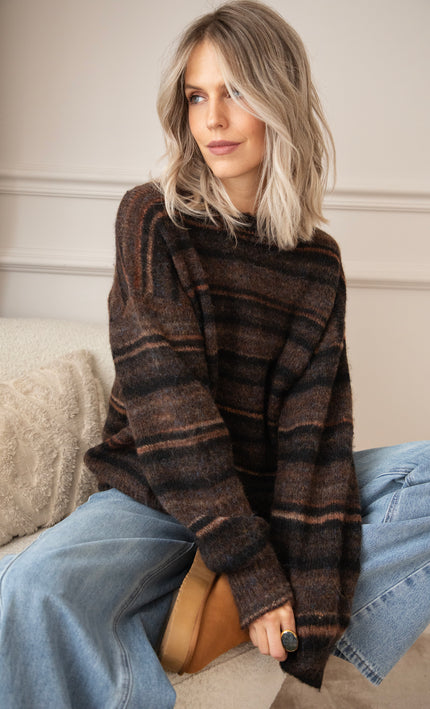 Zazu Stripe Black - Trui