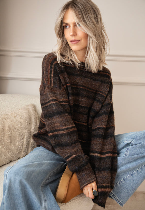 Zazu Stripe Black - Trui