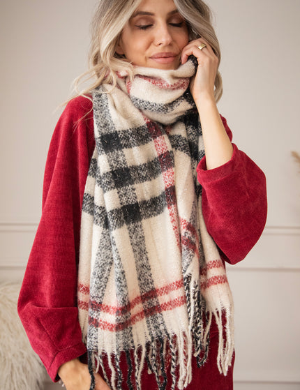 Stripes Of Warmth Beige - Scarf