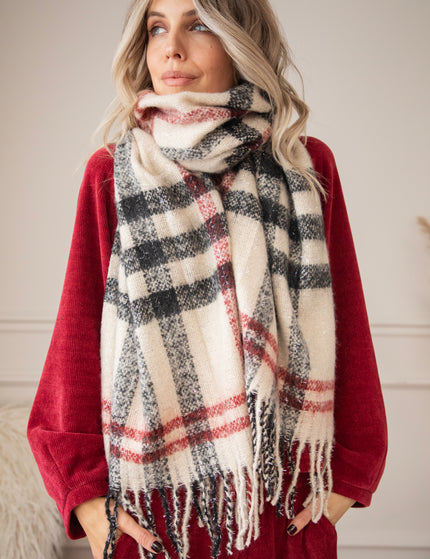 Stripes Of Warmth Beige - Scarf