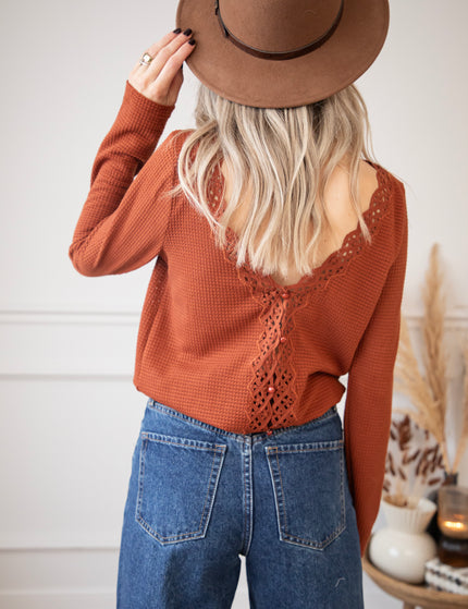 Rachel Lace Rusty - Longsleeve