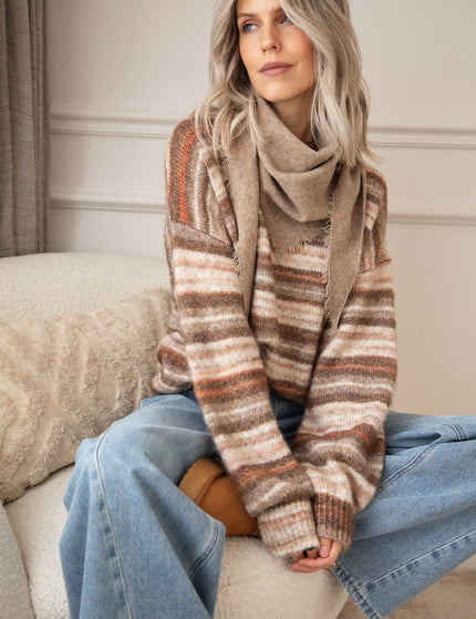 Pullover - Zazu Stripe - Braun