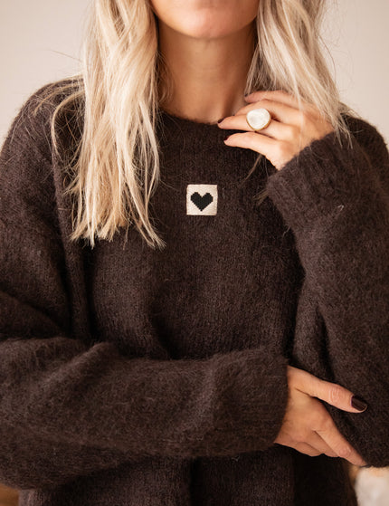 Middle Of My Heart Cacao - Sweater