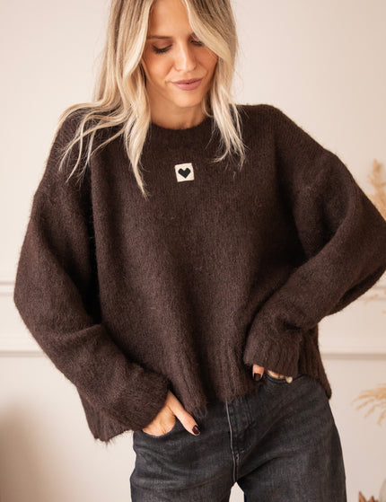 Middle Of My Heart Cacao - Sweater