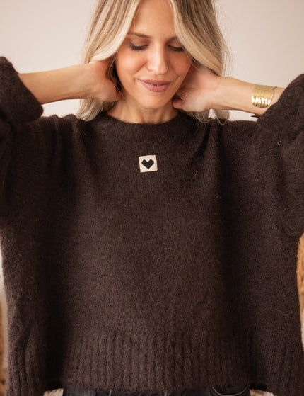 Middle Of My Heart Cacao - Sweater