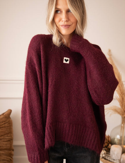 Middle Of My Heart Mulberry - Sweater