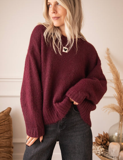Middle Of My Heart Mulberry - Sweater