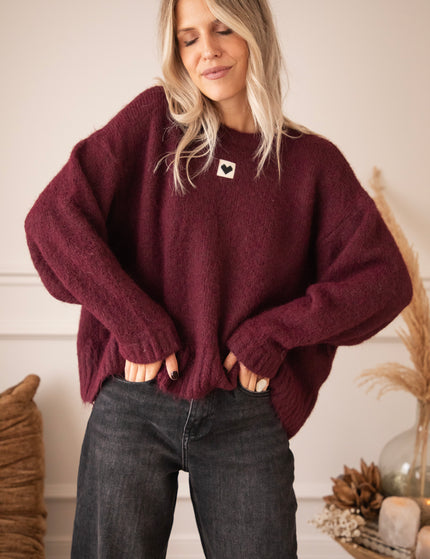 Middle Of My Heart Mulberry - Sweater
