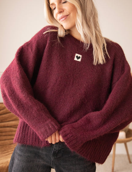 Middle Of My Heart Mulberry - Sweater