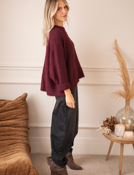 Middle Of My Heart Mulberry - Sweater