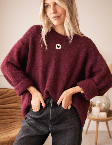 Middle Of My Heart Mulberry - Sweater