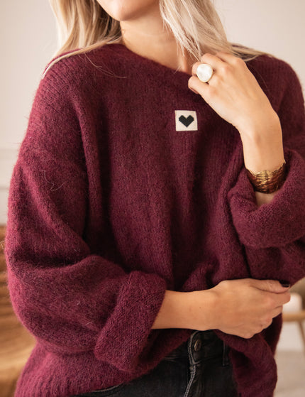 Middle Of My Heart Mulberry - Sweater