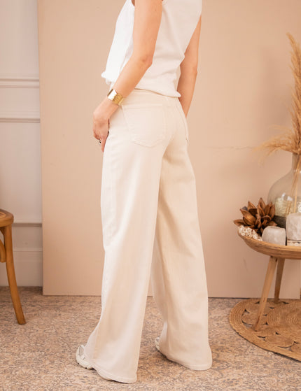 Jeans - Wide Ease - Beige