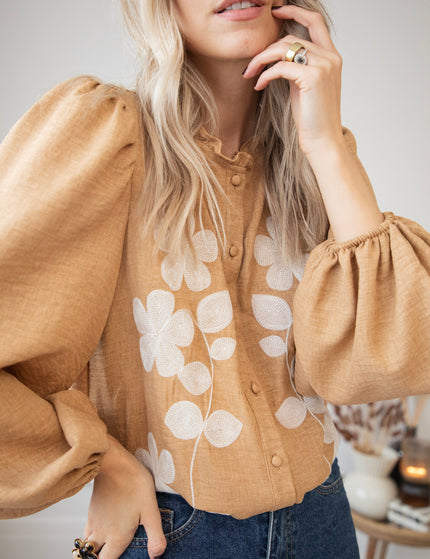 Floraly Camel - Blouse