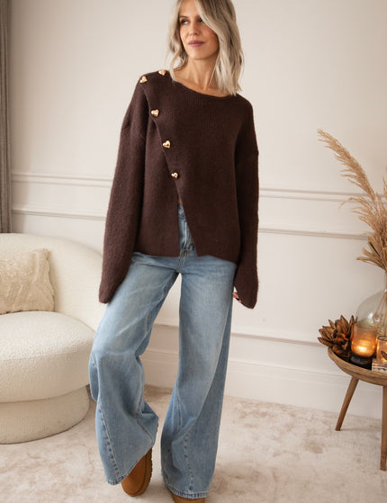 Pullover - Love Leads The Way - Choco