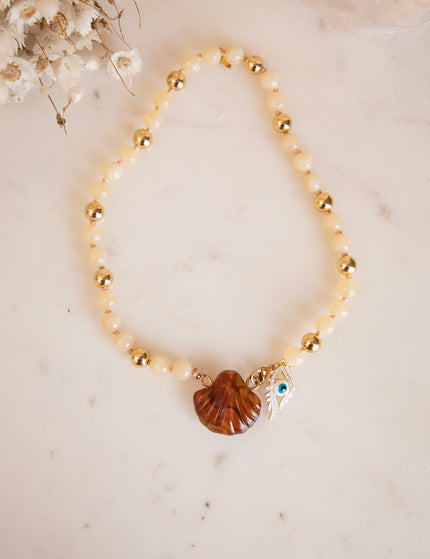 Seaside Beads Beige - Necklace