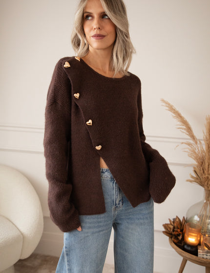 Pullover - Love Leads The Way - Choco