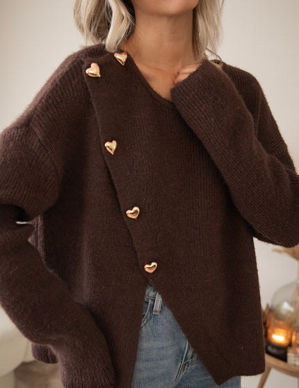 Pullover - Love Leads The Way - Choco