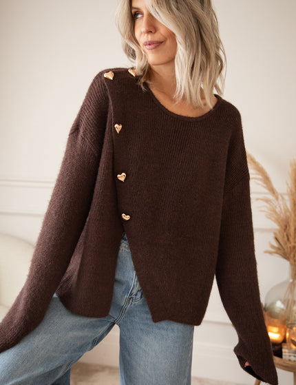 Pullover - Love Leads The Way - Choco