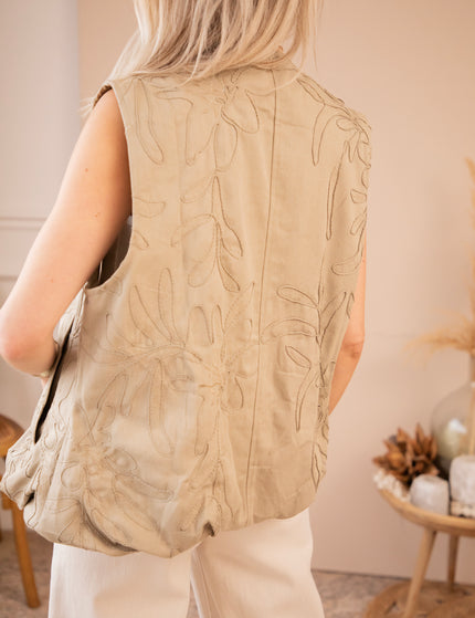 Botanic Path Light Khaki - Jacket/vest