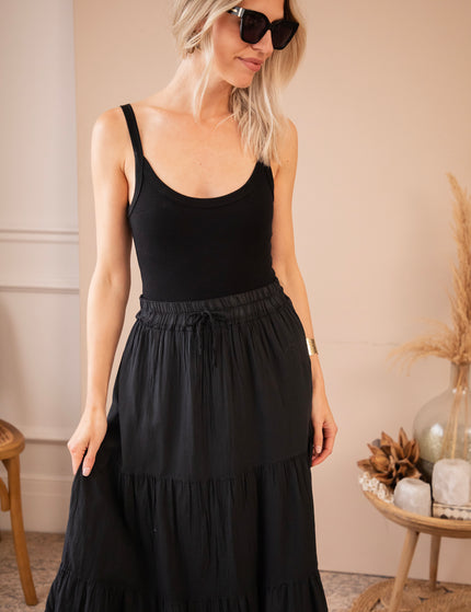 Soraya Black - Maxi Skirt