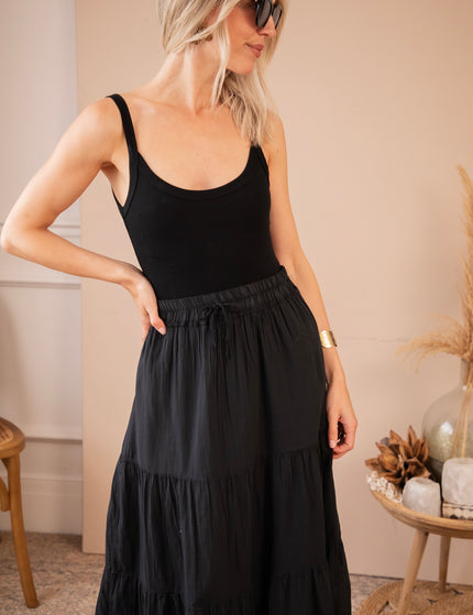 Soraya Black - Maxi Skirt