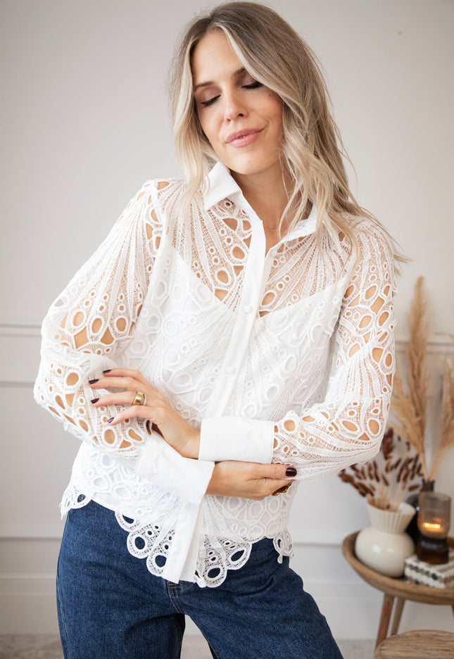 Lace Lynn White - Blouse