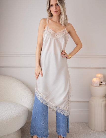 Sibelle Lace Assymetric Ecru - Dress