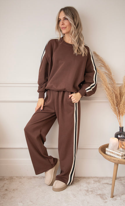 Side Stripe Brown - Pants