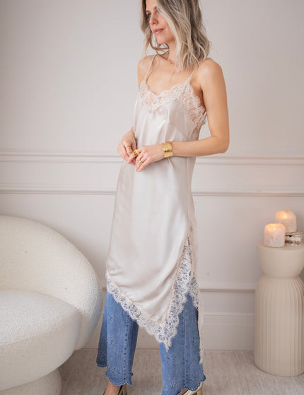 Sibelle Lace Assymetric Ecru - Dress