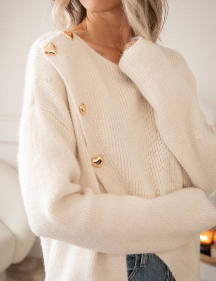 Love Leads The Way Beige - Trui