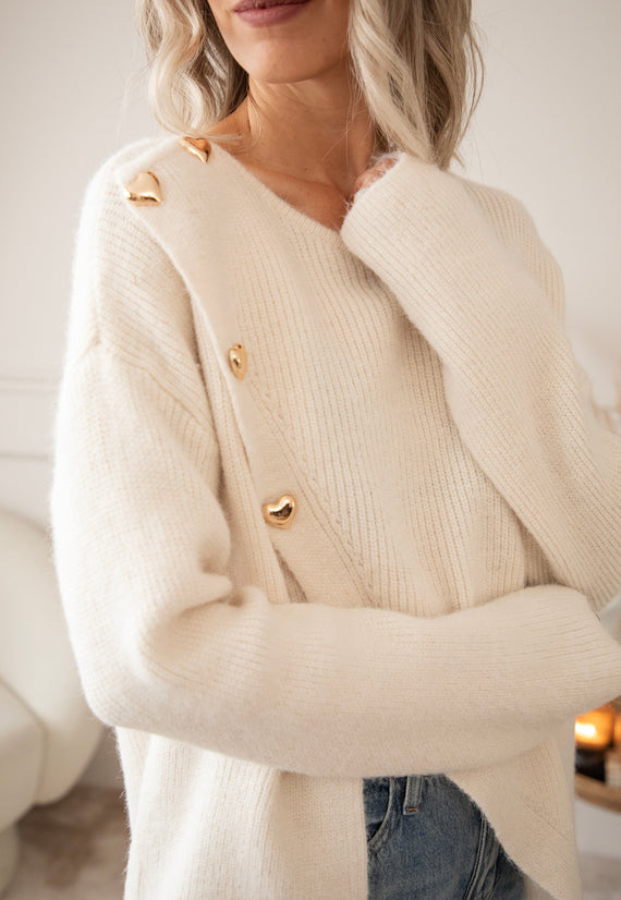 Love Leads The Way Beige - Trui