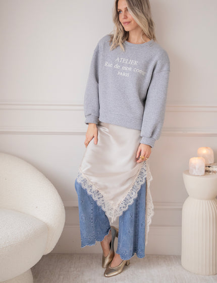 Sibelle Lace Assymetric Ecru - Dress