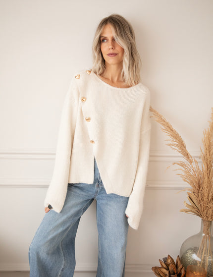 Love Leads The Way Beige - Trui