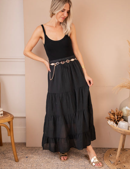 Soraya Black - Maxi Skirt